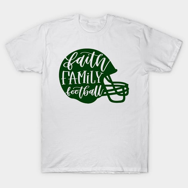 Faith Family Football - christian T-Shirt by Arts-lf